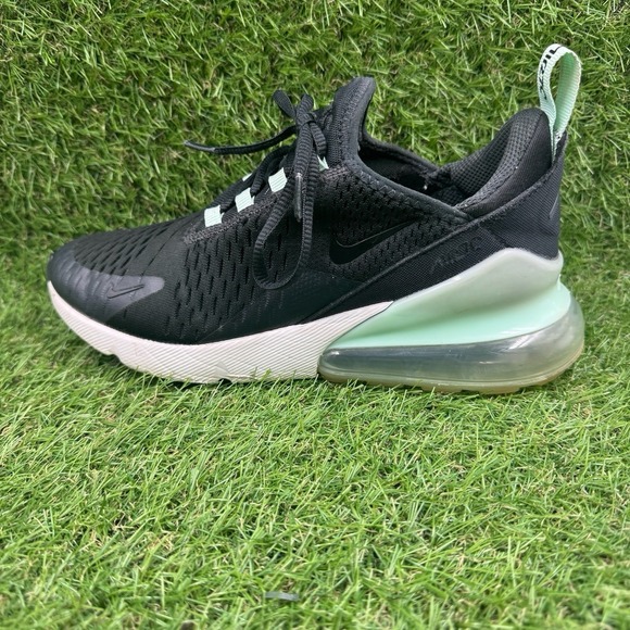 Nike Air Max 270 Off Noir Black Womens Size 7 Running Athletic Shoes Sneakers - Picture 1 of 9